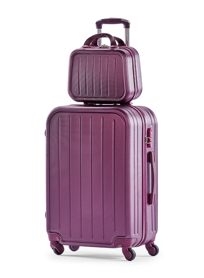 LIMRA Hardside 6 Piece Luggage Trolley Set Maroon