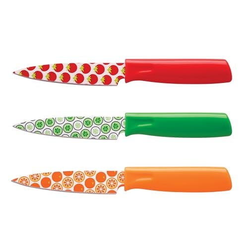 Hampton Forge – 3 Piece Printed Paring Knives with Blade Guards - Image 2