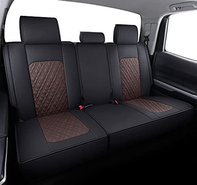 Aierxuan Toyota Tundra Seat Covers Full Set Custom Fit 2008-2025 Crewmax Double Cab Pickup Truck Waterproof Leather Tundrasine Concept Limited Platinum 1794 Edition Car Cushions - Image 3