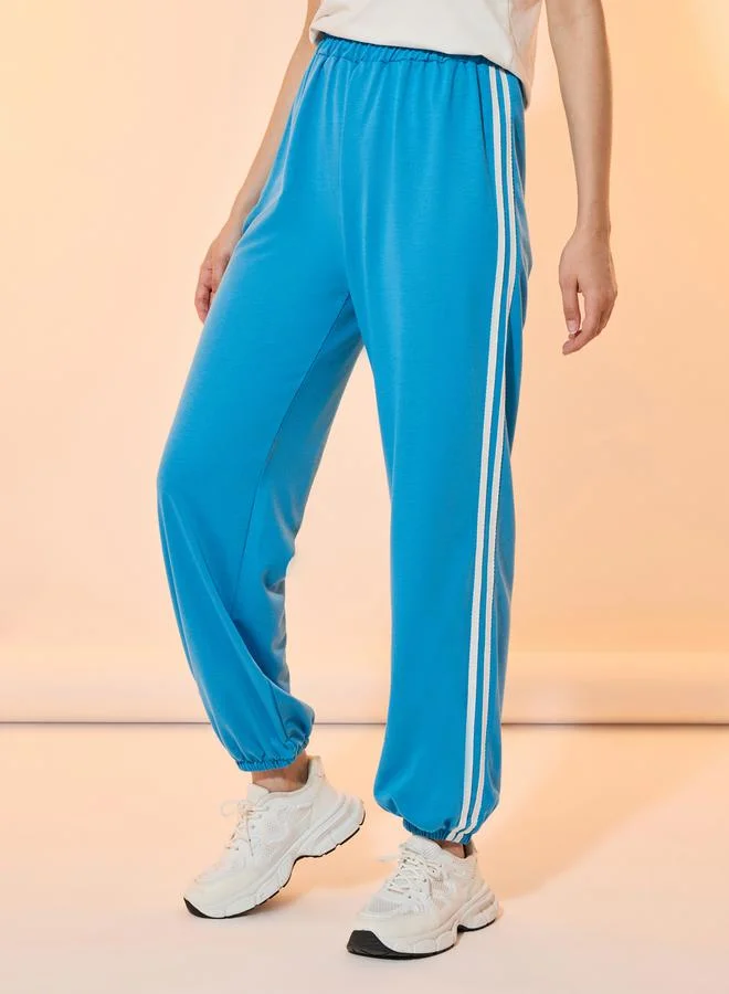 تايك تو Side Stripe Relaxed Fit Joggers
