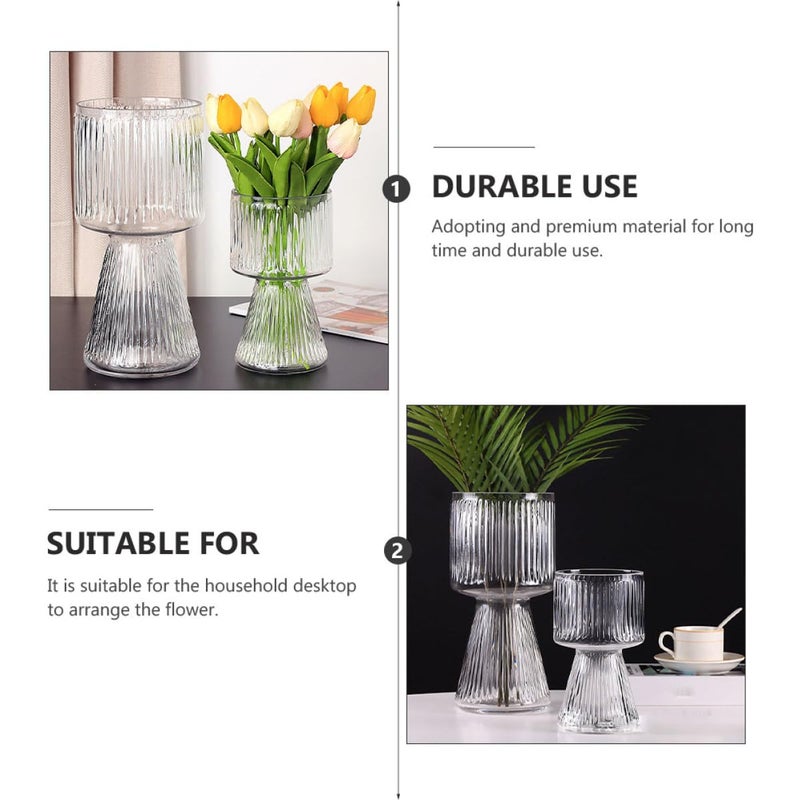 Small Glass Flower Vase Modern Home Decor for Living Room Centerpiece - Image 4