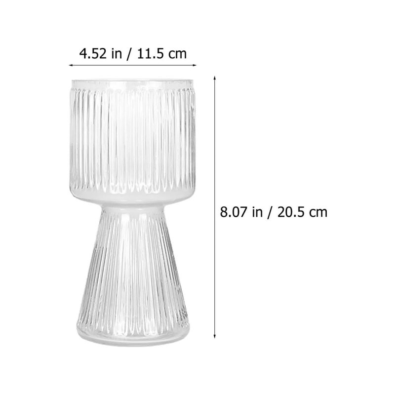 Small Glass Flower Vase Modern Home Decor for Living Room Centerpiece - Image 3