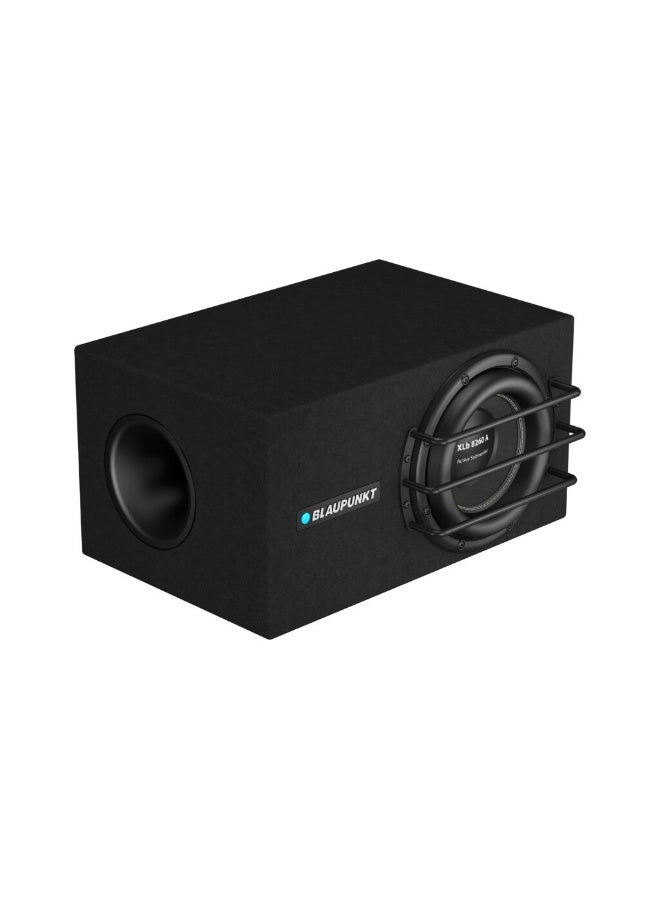 Blaupunkt XLb 8260 A 8″ Active Car Subwoofer with Built-in Class-D Amplifier, 260W RMS / 385W Peak Power, Wooden Enclosure - Image 1