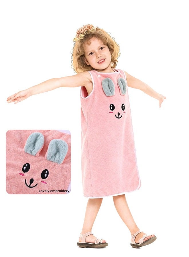 Lasola Kids Bath Towel for Kid, 1Pcs Cartoon Kids Towel, Super Soft Bathrobe, Boys Girls Swimming Beach Holiday Water Playing Pool Bath Coverups,Children's Bath Dress Girl Wearable Bath Towel Cartoon Baby Swimming Pool Bath - Image 1