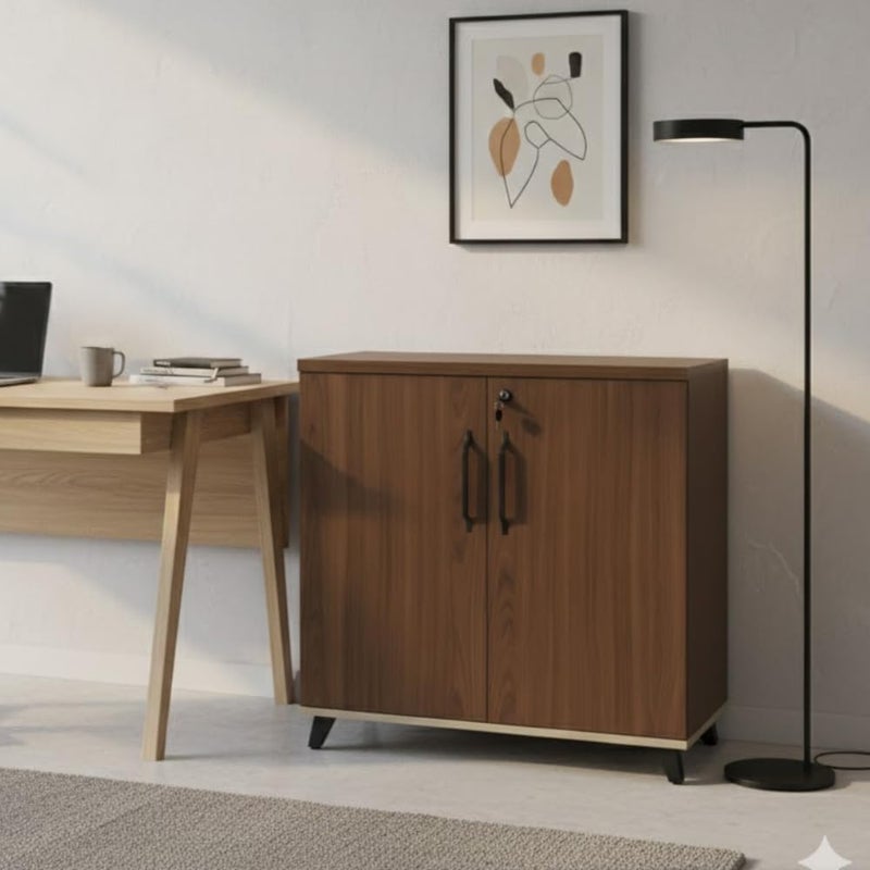 Neo Front Office Low Cabinet DG-L08 – Wooden File & Printer Cabinet, MDF Storage Cabinet for Office & Home - Image 2