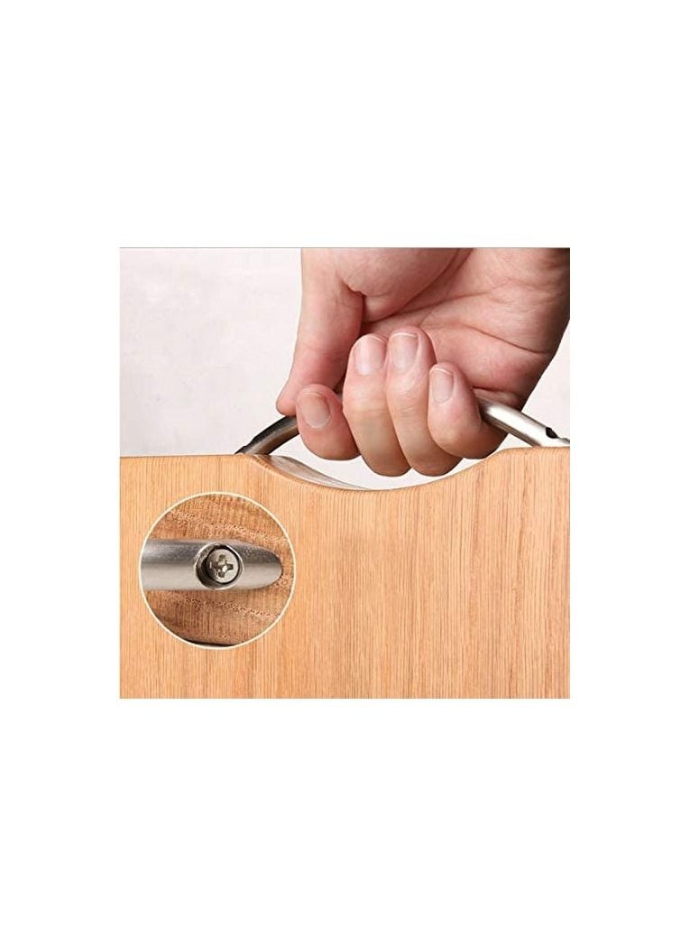ECVV - Extra Large Premium Bamboo Cutting Board, Wooden Chopping Board Kitchen Cutting Board with Juice Grooves. Natural Bamboo (40x30cm) - Image 1
