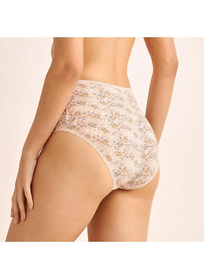 سبلاش فيڤ Set of 5   Full Briefs High Waist with Assorted Design