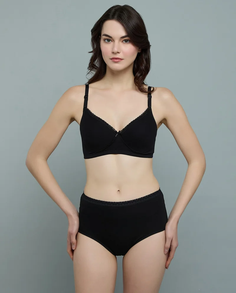 R&B 2 Pack Lace Trim Push-Up Bras