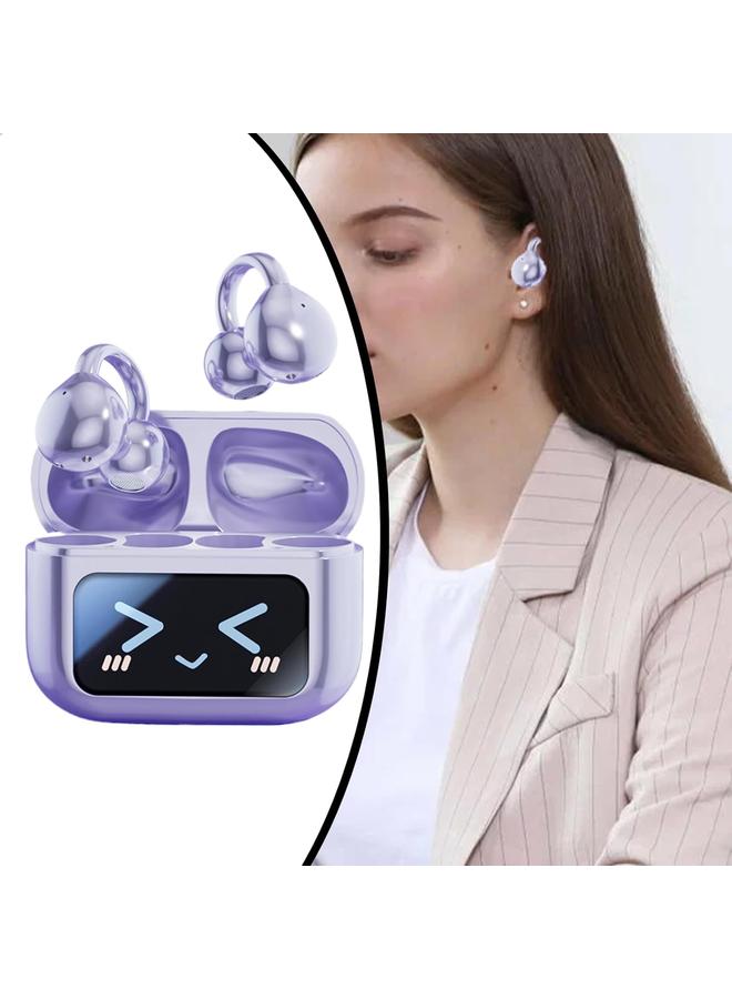 Earbuds with Screen - Wireless Earbuds with Screen Waterproof | Noise-Cancelling Audio Audio Earphones Ai Translation Sports Clip Earplugs for Daily Use Adventures Travel Outdoor Exercise Home Work Gy - Image 2