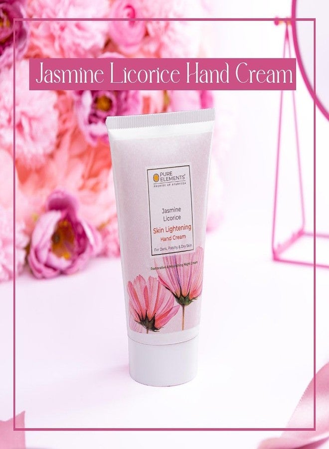 بيور إيلمنتس كريم اليدين بيور إيليمنتس بخلاصة الياسمين وعرق السوس لتفتيح البشرة | يغذي اليدين شديدتي الجفاف | يحمي البشرة | مناسب لجميع أنواع البشرة - 120 غرام - Image 3