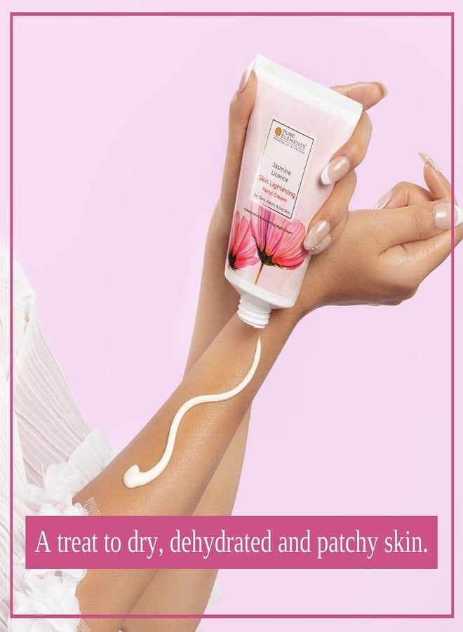 بيور إيلمنتس كريم اليدين بيور إيليمنتس بخلاصة الياسمين وعرق السوس لتفتيح البشرة | يغذي اليدين شديدتي الجفاف | يحمي البشرة | مناسب لجميع أنواع البشرة - 120 غرام - Image 4