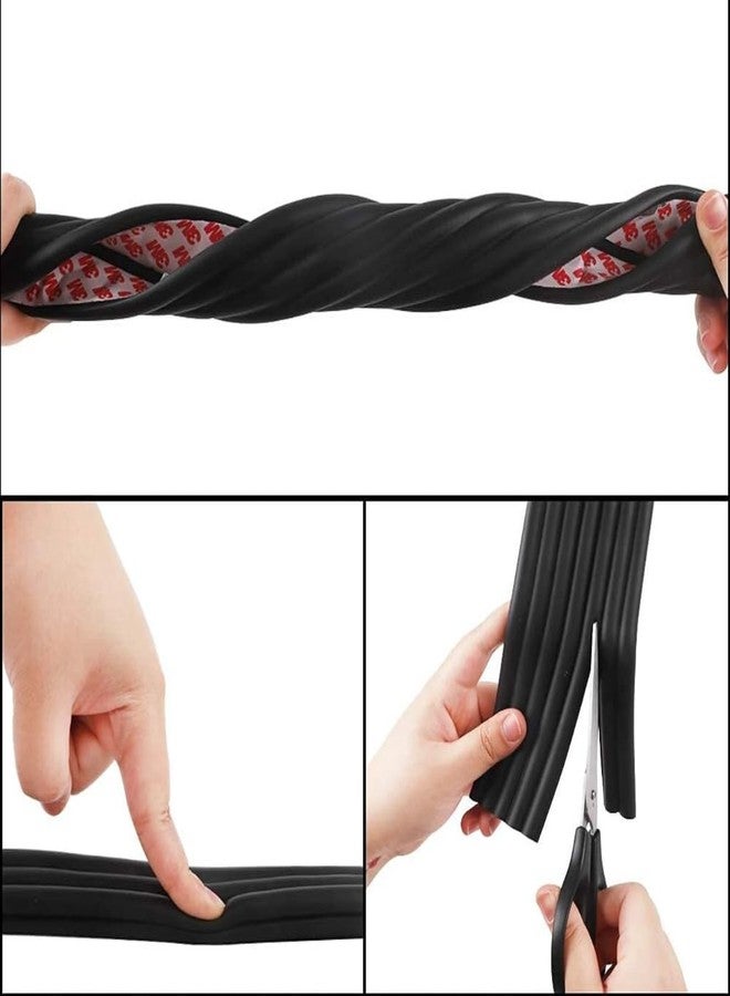 DANSR Table Edge Protector Baby Proofing,Soft Foam Corner Protectors for Sharp Edges,6.5ft Furniture Edge Guard Strip,Child Safety Products for Table, Desk, Cabinet and Wall Corners, Black, Pack of 1 - Image 4