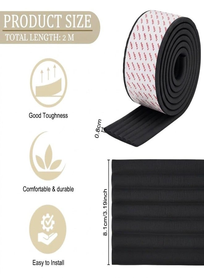 DANSR Table Edge Protector Baby Proofing,Soft Foam Corner Protectors for Sharp Edges,6.5ft Furniture Edge Guard Strip,Child Safety Products for Table, Desk, Cabinet and Wall Corners, Black, Pack of 1 - Image 2