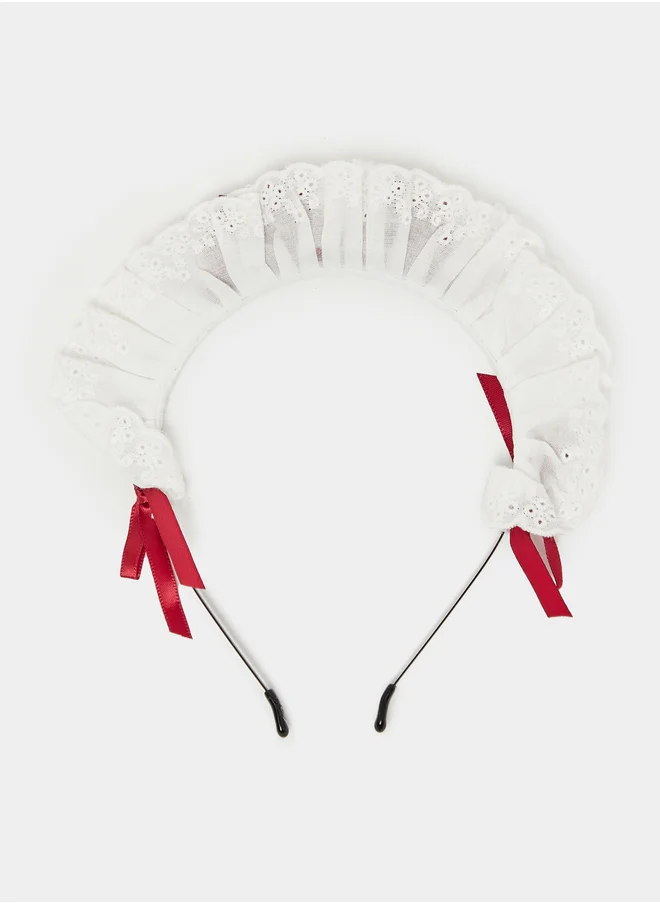 Styli Styli Anglaise Bow Detail Headband