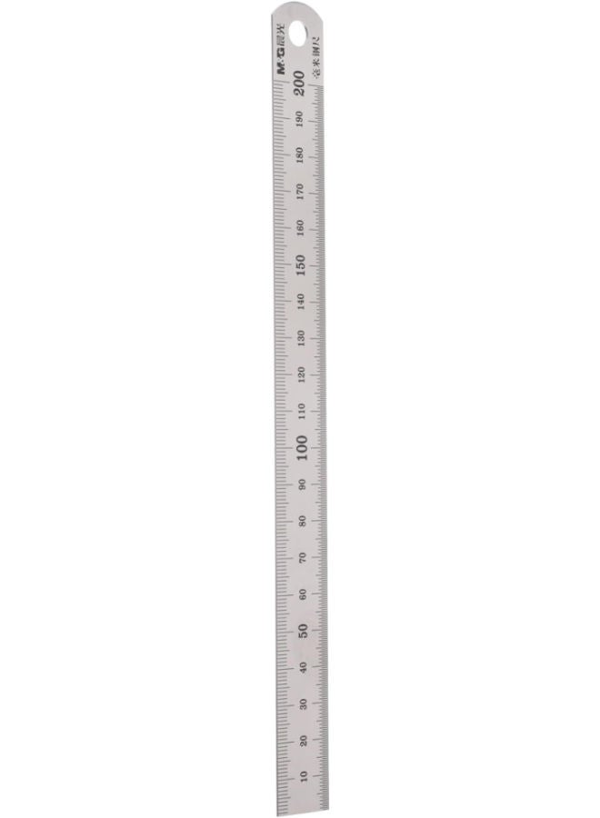 M&G Stainless Steel Ruler, 20cm for Precise Measurements, Ideal for Drafting and Technical Work - Image 1