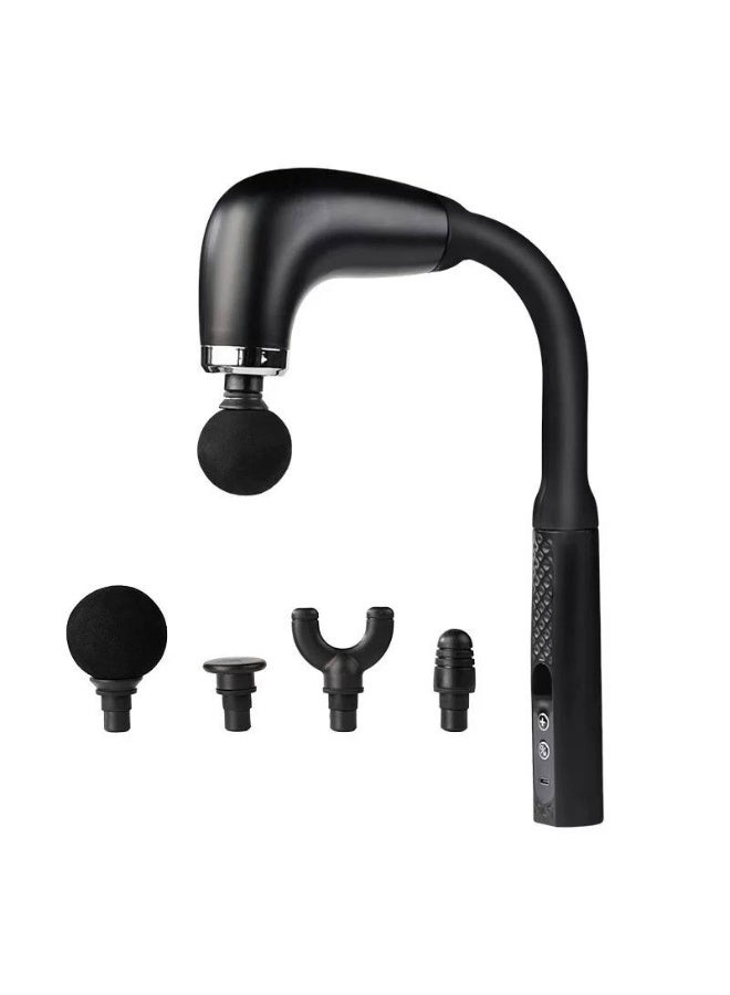 Deep tissue massage gun with extended handle for easy muscle tension relief and access to all areas of the body. - Image 1