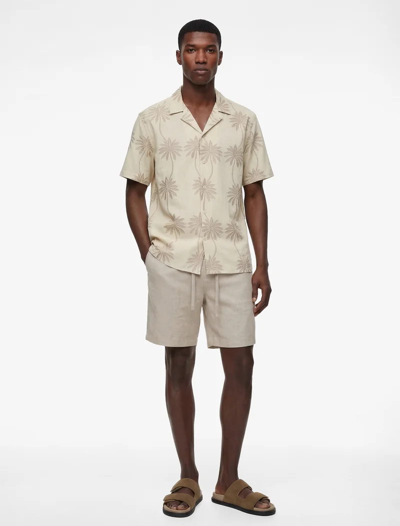 كوتون Lapel Neck Shirt