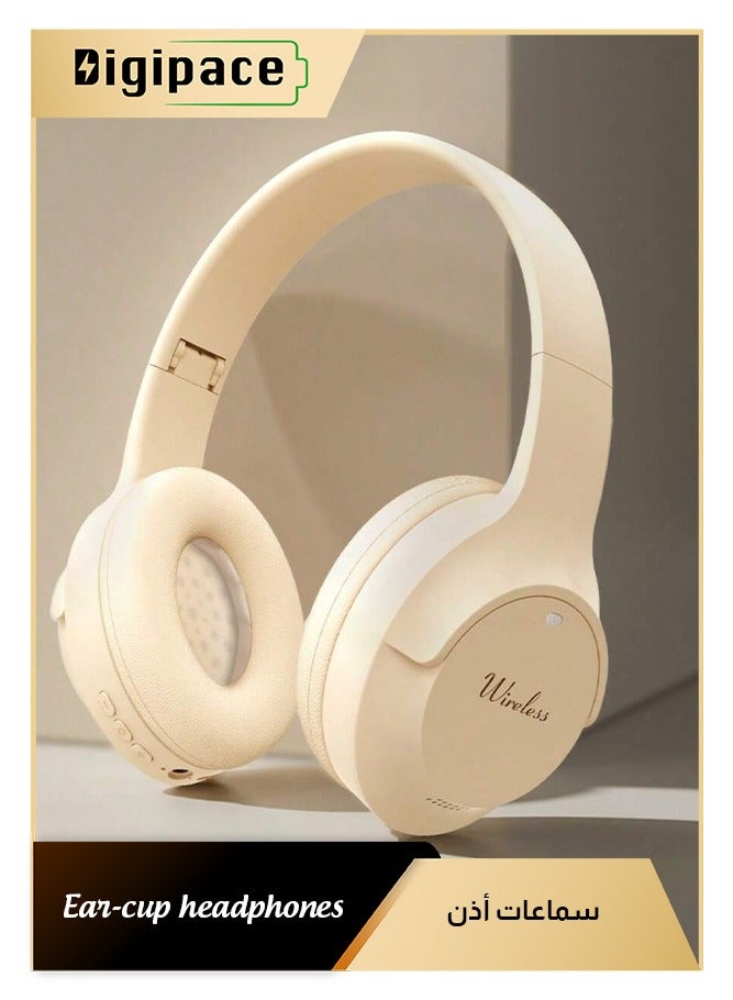 Wireless Headphones, Bluetooth Over Ear Headsets , Hi-Fi Audio, 60H Playtime, Touch Control, Foldable Lightweight, On-Ear Headphones for Girls Women, Travel, Work