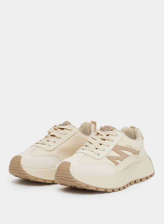 Styli Styli Chunky Sole Lace Up Sneakers
