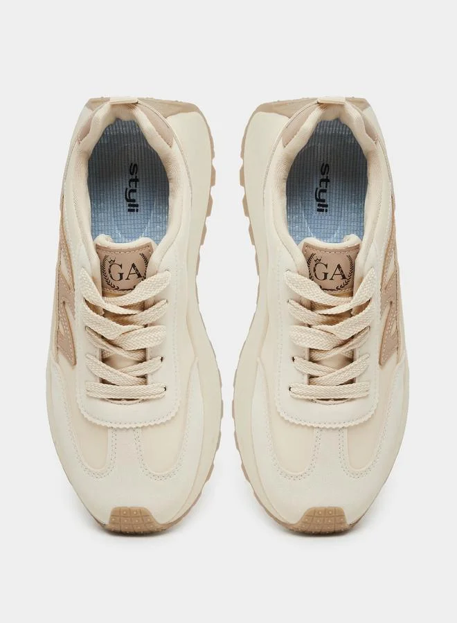 Styli Styli Chunky Sole Lace Up Sneakers