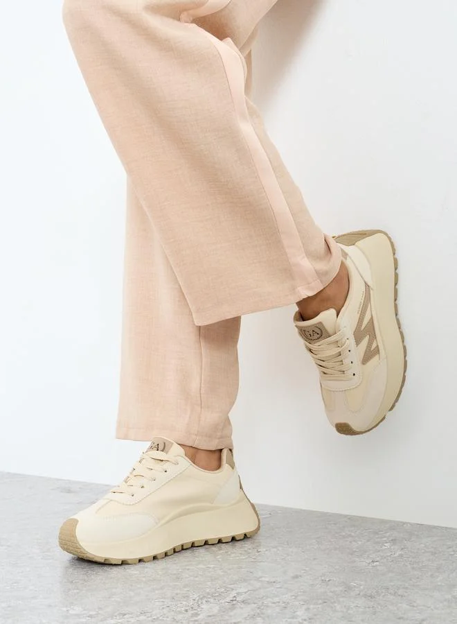 Styli Styli Chunky Sole Lace Up Sneakers