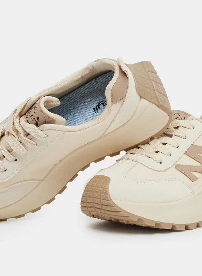 Styli Styli Chunky Sole Lace Up Sneakers