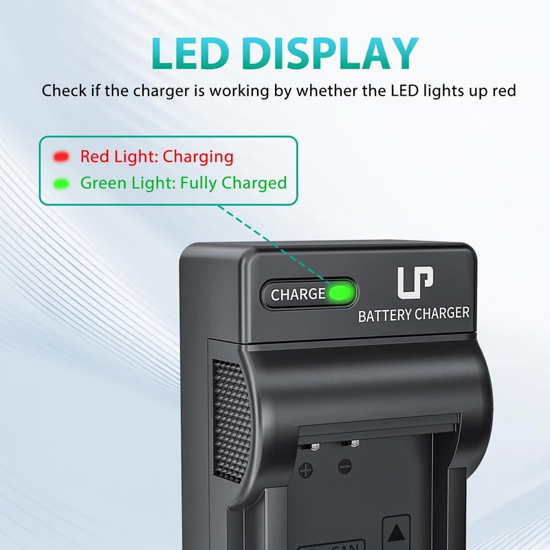 L & P -E17 Battery Charger, Charger Compatible with Canon EOS Rebel T7i, T6i, T6s, SL3, SL2, 77D, 9000D, 8000D, 800D, 760D, 750D, 200D, M6, M5, M3, Kiss X8i DSLR Cameras & More(NOT for T7, T6, T5, T3) - Image 4