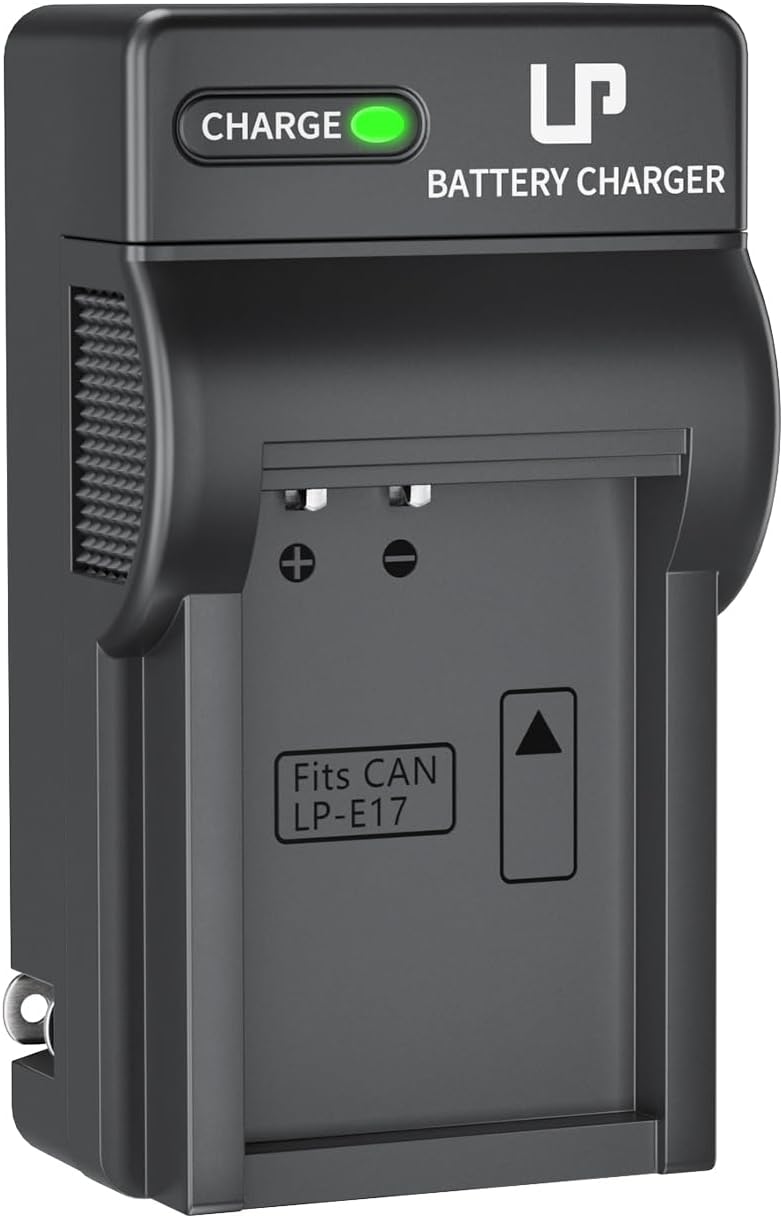 L & P -E17 Battery Charger, Charger Compatible with Canon EOS Rebel T7i, T6i, T6s, SL3, SL2, 77D, 9000D, 8000D, 800D, 760D, 750D, 200D, M6, M5, M3, Kiss X8i DSLR Cameras & More(NOT for T7, T6, T5, T3) - Image 1