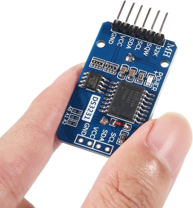 DORHEA 5PCS DS3231 AT24C32 IIC RTC Module Clock Timer Memory Module Beats Replace DS1307 I2C RTC Board with Male to Female Jumper Wire Cable - Image 3