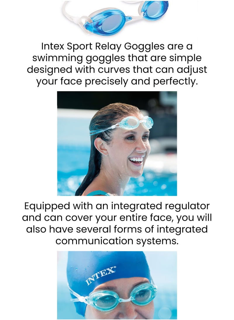 Sport Relay Swimming Goggles - Assortment 32cm