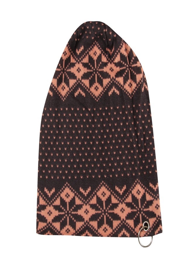 FabSeasons قبعة بيجني فضفاضة من قطن فابسيزونز مطبوعة لجميع الفصول رمادي - Image 2