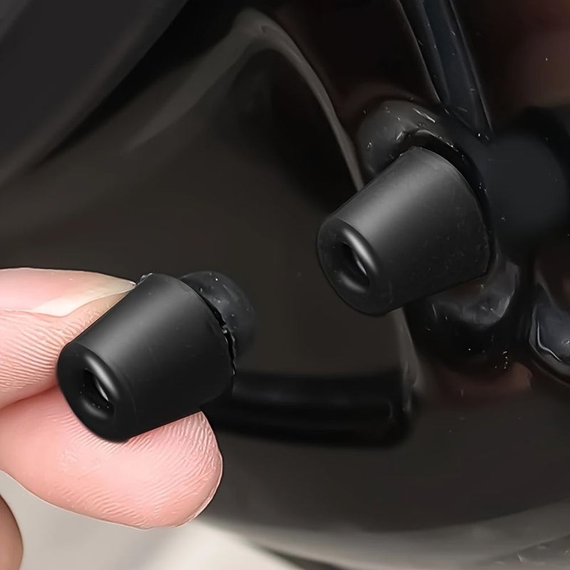 12 Pcs Black Universal GM Hood Trunk Shock Absorbing Rubber Pads Door Buffer Silencer Blocks Plugs For Quiet Operation Enhanced Durability - Image 3
