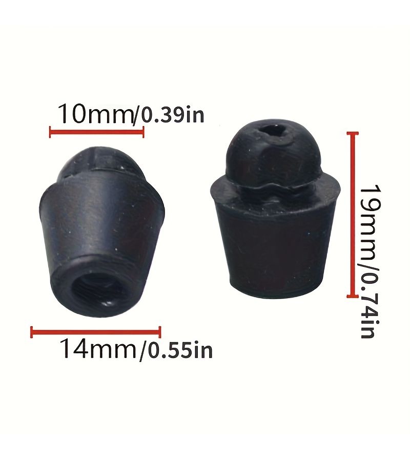12 Pcs Black Universal GM Hood Trunk Shock Absorbing Rubber Pads Door Buffer Silencer Blocks Plugs For Quiet Operation Enhanced Durability - Image 4