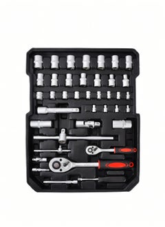 ULHYC 187-Piece Professional Tool Set, Home Hand Tool Set, Auto Repair Tool Set with Aluminum Trolley Case, Silver  - Image 4