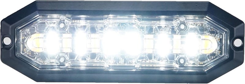 Unicorn Lighting UT01 Surface Mount Warning Emergency Strobe Grille Light Head [SAE class 1] [IP68] for Police and Tow Truck Construction Vehicle White - Image 1