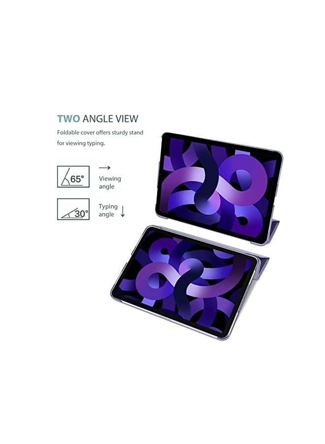 Procases iPad Air 5/Air 4 Case 10.9" 2022 2020, Slim Stand Hard Back Shell Protective Smart Cover Cases for iPad Air 5th/iPad Air 4th Generation -Purple - Image 5