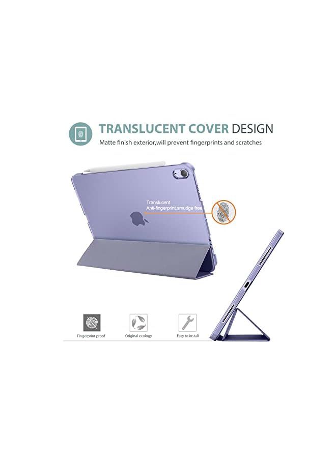 Procases iPad Air 5/Air 4 Case 10.9" 2022 2020, Slim Stand Hard Back Shell Protective Smart Cover Cases for iPad Air 5th/iPad Air 4th Generation -Purple - Image 4