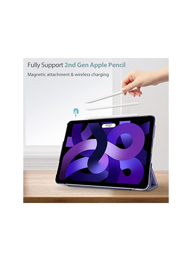 Procases iPad Air 5/Air 4 Case 10.9" 2022 2020, Slim Stand Hard Back Shell Protective Smart Cover Cases for iPad Air 5th/iPad Air 4th Generation -Purple - Image 3