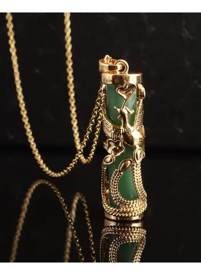 إيكوال سلسال نسائي أنيق من الاستانلس ستيل مطلي باللون الذهبي - Image 4