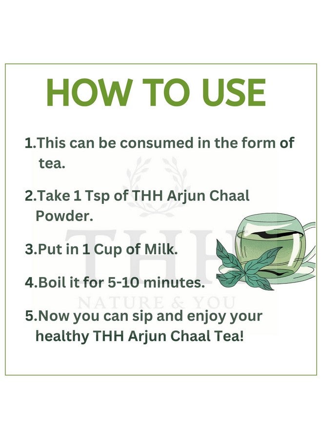 THH Terminalia Arjuna Arjun Chaal Powder, Natural (1kg) - Image 3