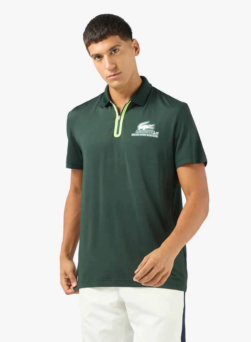 LACOSTE Logo Stripe Sport Polo