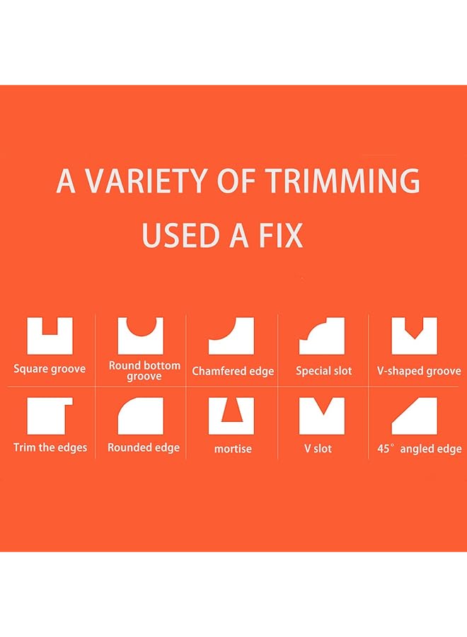 erorex Multifunctional Electric Wood Trimmer Wood Router Laminate Trimmer Professional Slotting Trimming Grooving Machine For Woodworker Carpenter With 15Pcs Milling Cutters 800W 30000Rmin 220V - Image 3