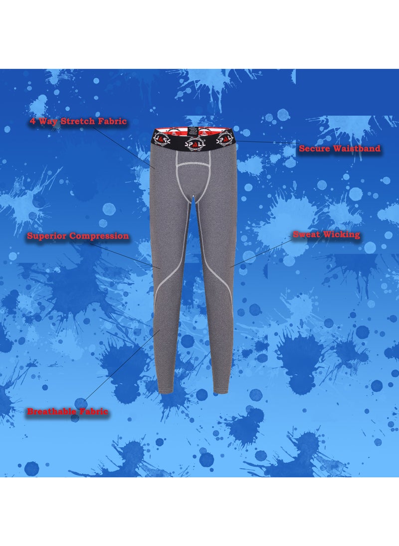 Spall Men Compression Pants Gym Sport Leggings Long Running Pants Quick Drying Tights Men Training Pants High Stretch Fitness Pants Wicking Breathable Men Cycling Pants  - Image 3
