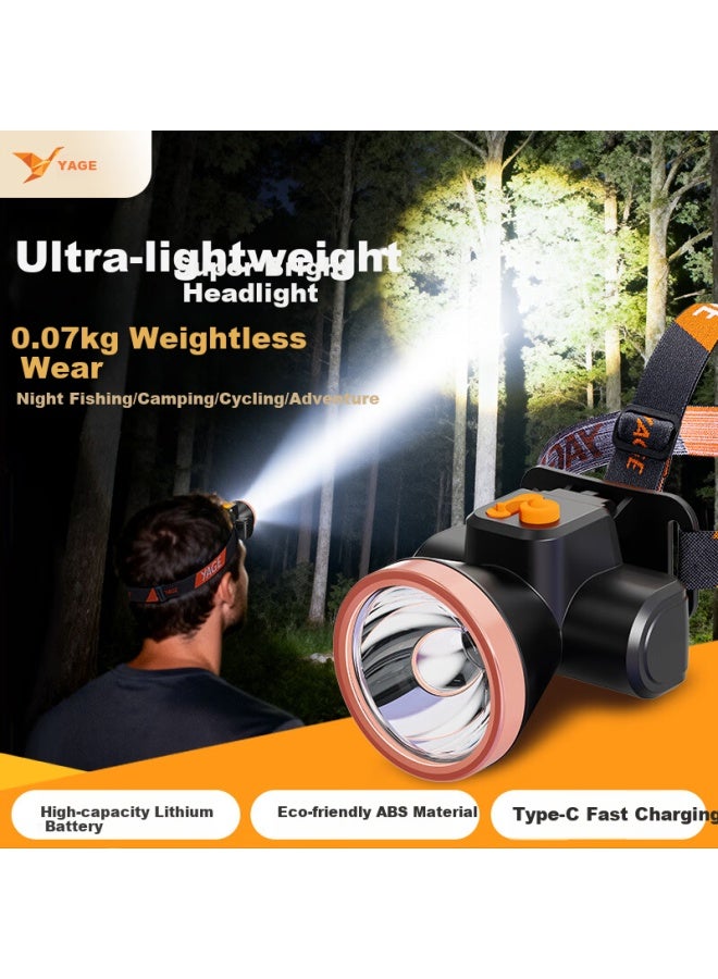 Yage High-power Long-lasting Rechargeable Outdoor Headlamp For Fishing, Night Fishing, Mountaineering, And Beachcombing - Image 4