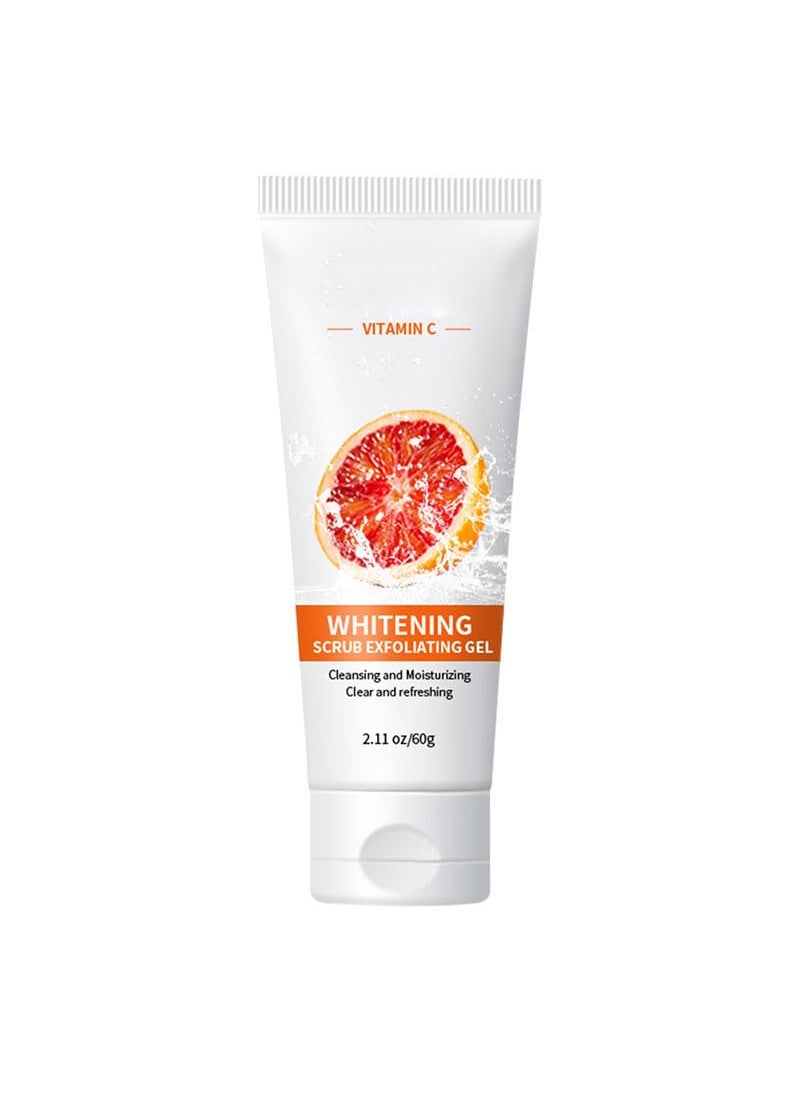 Axnzp Orange Exfoliating Gel Face and Body Exfoliating Scrub Gel Deep Cleansing Moisturizing Facial Exfoliator 