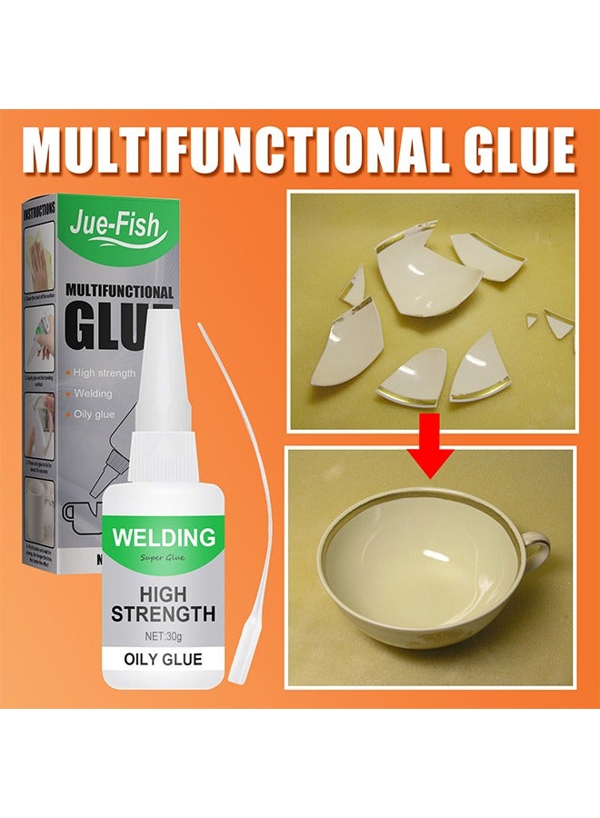 Multifunctional Glue，Welding High-Strength Oily Glue, Instant Bonding Strong Adhesion Repairs Last Long Time for Metal, Plastic, Wood, Ceramics, Leather (30g, 2 pieces) - Image 3