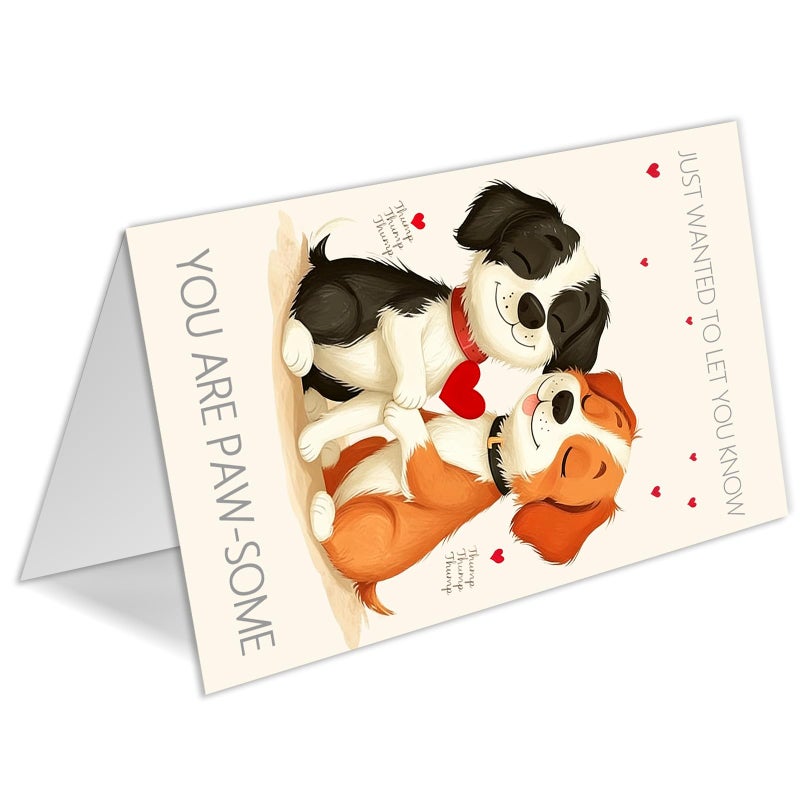 HEJOYN Dog Valentines Day Cardsï¼ŒCute Valentines Day Gifts for Her Him, Dog Valentines Day Card Gifts for Wife Husband Boyfriend Girlfriend - Image 4