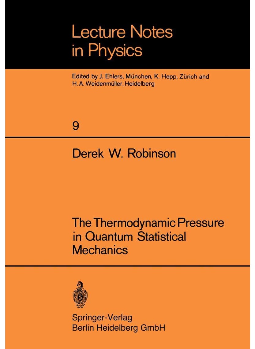 The Thermodynamic Pressure in Quantum Statistical Mechanics 