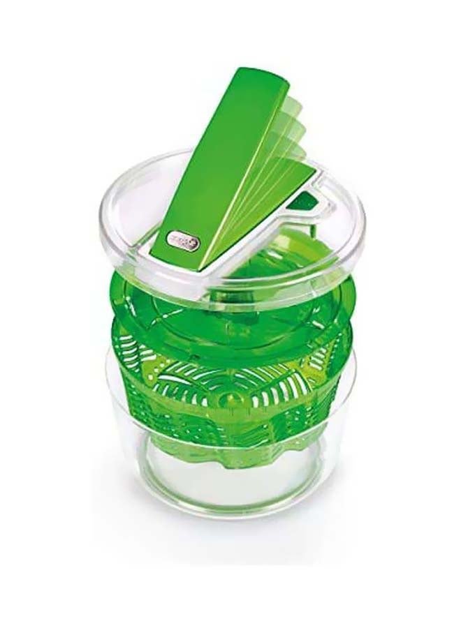 Zyliss Swift Dry Salad Spinner Large - Plastic Lettuce Colander and Spinner - Vegetable and Fruit Washer and Dryer - Dishwasher Safe Produce Tosser and Salad Spinner - Green, Large Green Swift Dry - Image 2