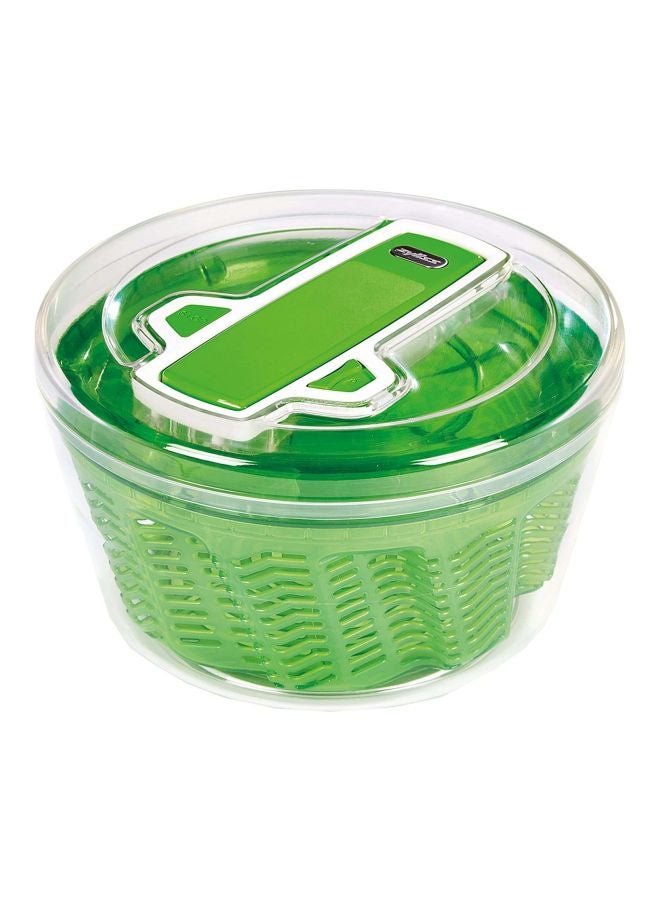 Zyliss Swift Dry Salad Spinner Large - Plastic Lettuce Colander and Spinner - Vegetable and Fruit Washer and Dryer - Dishwasher Safe Produce Tosser and Salad Spinner - Green, Large Green Swift Dry - Image 1